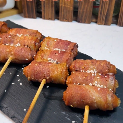 烟肉鸡肉串